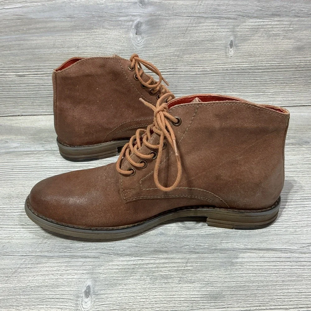 Bed Stu Roan Proff Mens Brown Leather Lace Up Casual Dress Chukka Boots Size 9
